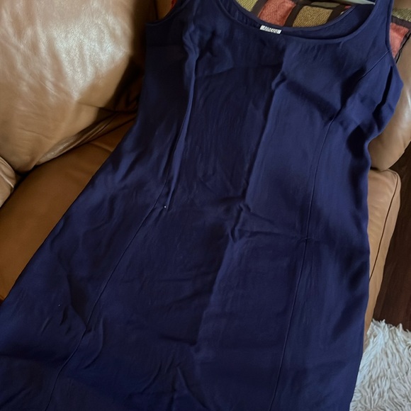 Armani Collezioni Navy Blue Sheath Dress w/ Jacket Size 10 - Picture 3 of 5